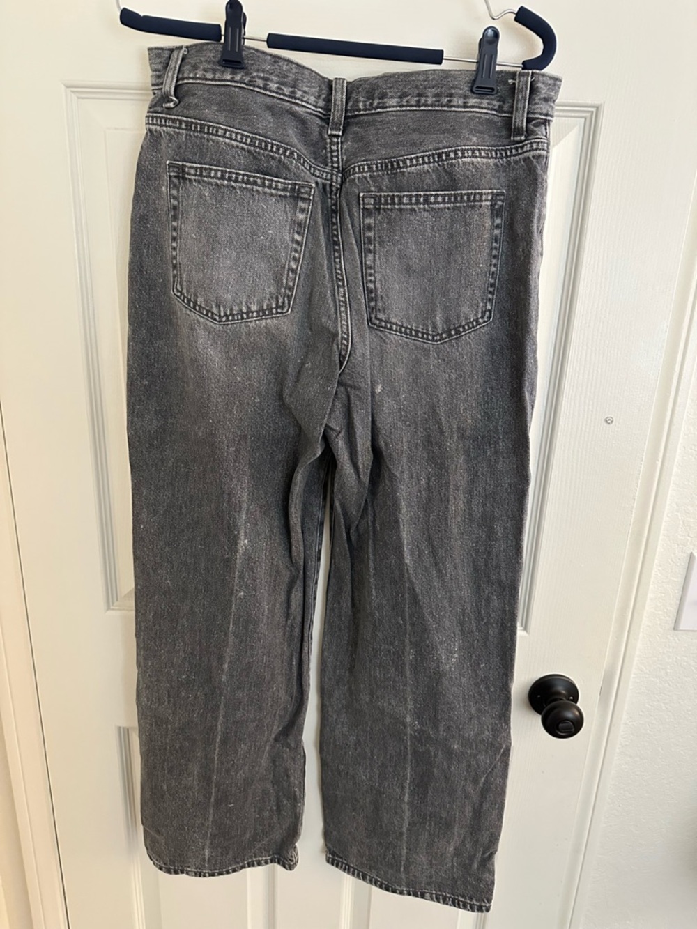 Uniqlo Wide Straight Jeans Gray 27inch - Picture 5 of 8